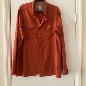 Orvis Orange Long Sleeve Shirt
